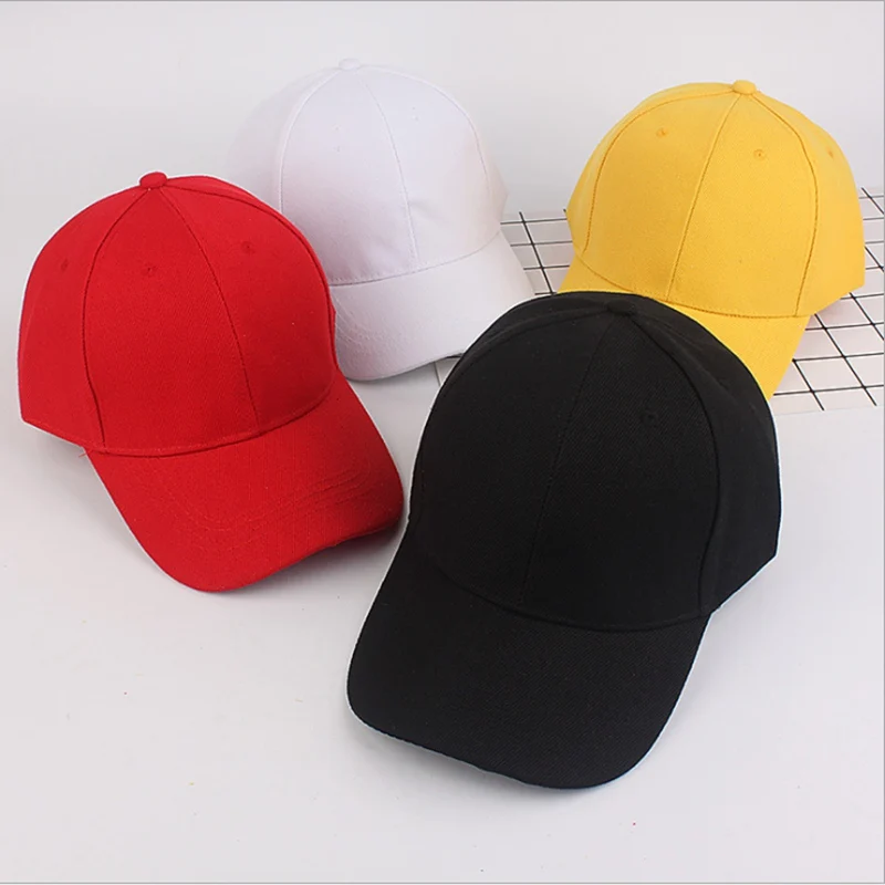 Бейсболка унисекс регулируемая однотонная Кепка на липучке в стиле хип-хоп с