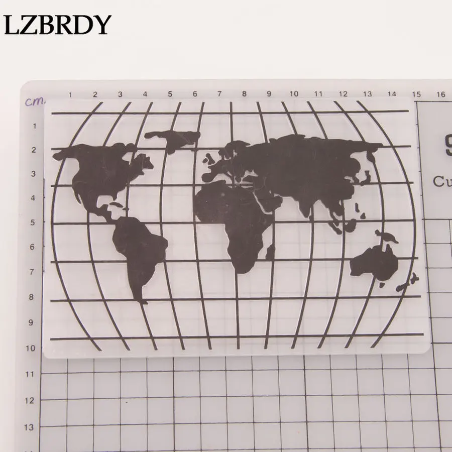 Новинка 2019 пластиковая Фотокарта с изображением глобуса для скрапбукинга
