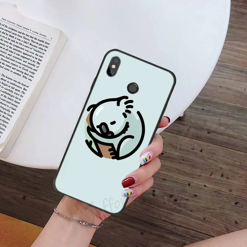 

Animal sleeping koala Phone Cases For Xiaomi Redmi note 7 8 9 t k30 max3 9 s 10 pro lite