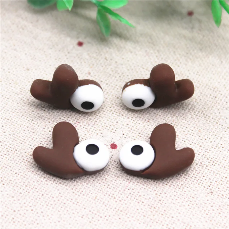 10pcs(5pairs) Cute New Resin Rabbit/Deer/Bear/Sheep/Cat Ears Flatback Cabochon DIY Jewelry/Craft Phone Decoration,