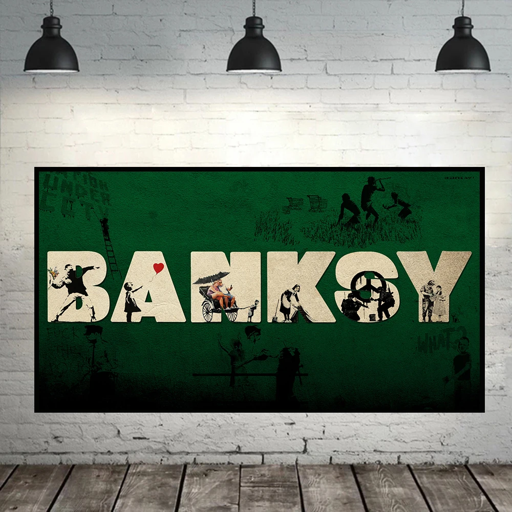 

Banksy Graffiti Art Abstract Canvas Painting Posters and Prints "Life Is Short Chill The Duck Out" Wall Canvas Art Home Decor