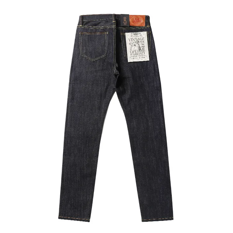 

Can SD107-0001 Rock Roll Read Description! Heavy Weight Indigo Selvage Unwashed Pants Unsanforised Thick Raw Denim Jean 17oz