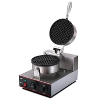 electric bubble waffle fries maker stainless steel square shaped waffle pancake baker