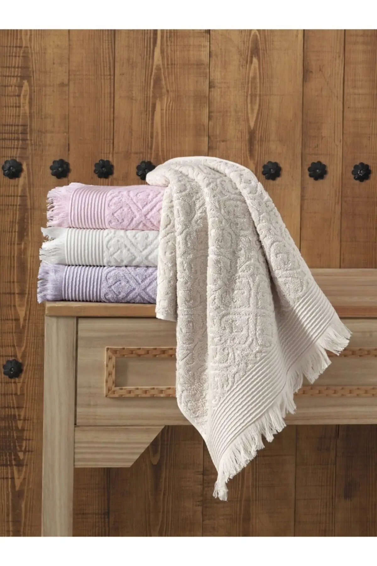 

LUCI 6 PIECES BATH TOWEL PREMIUM TURKISH TOWEL, SPA, BEACH WITH LUXURY DESIGN. 70 X140 ULTRA ABSORBENT BEACH TOWEL, BATH TOWEL