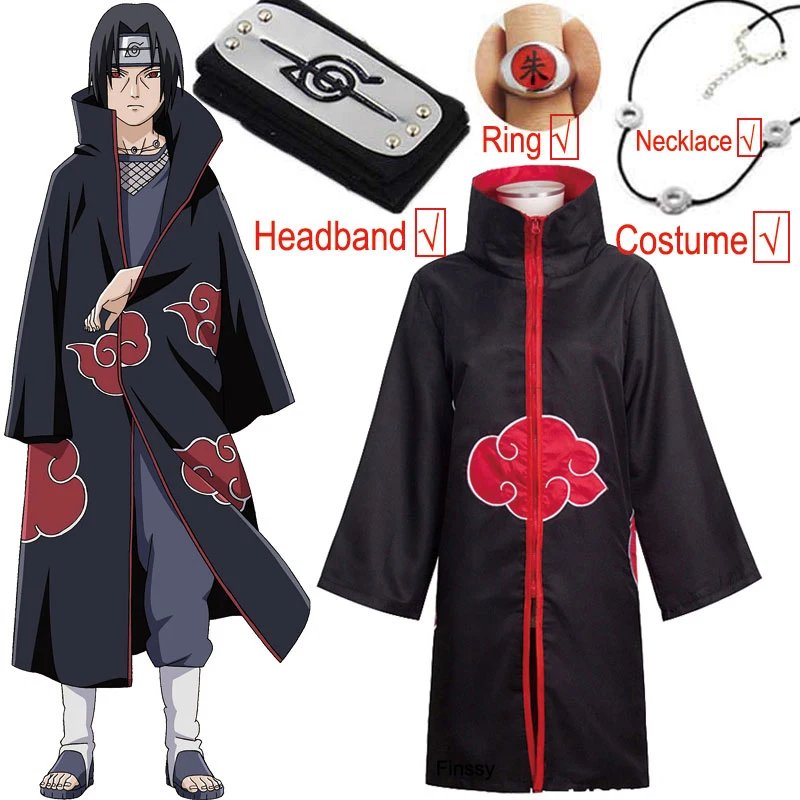 

Akatsuki 2021 обезболивающий костюм для косплея хапито Дейдара итаси Хэллоуин костюм для детей мальчиков Suzaku кольцо плащ повязка на голову обувь