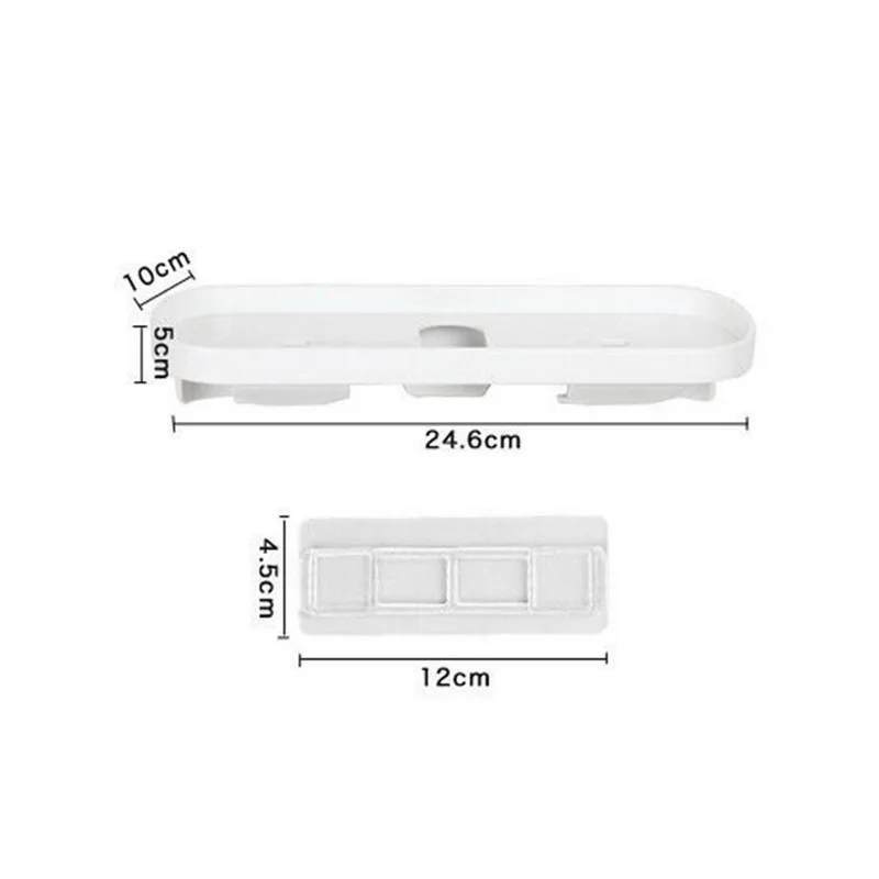 Розетка полка с розеткой питания Органайзер настенная пластиковая для зарядки
