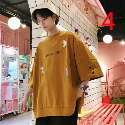 

2020 summer new print short-sleeved t-shirt men's street card 4hy