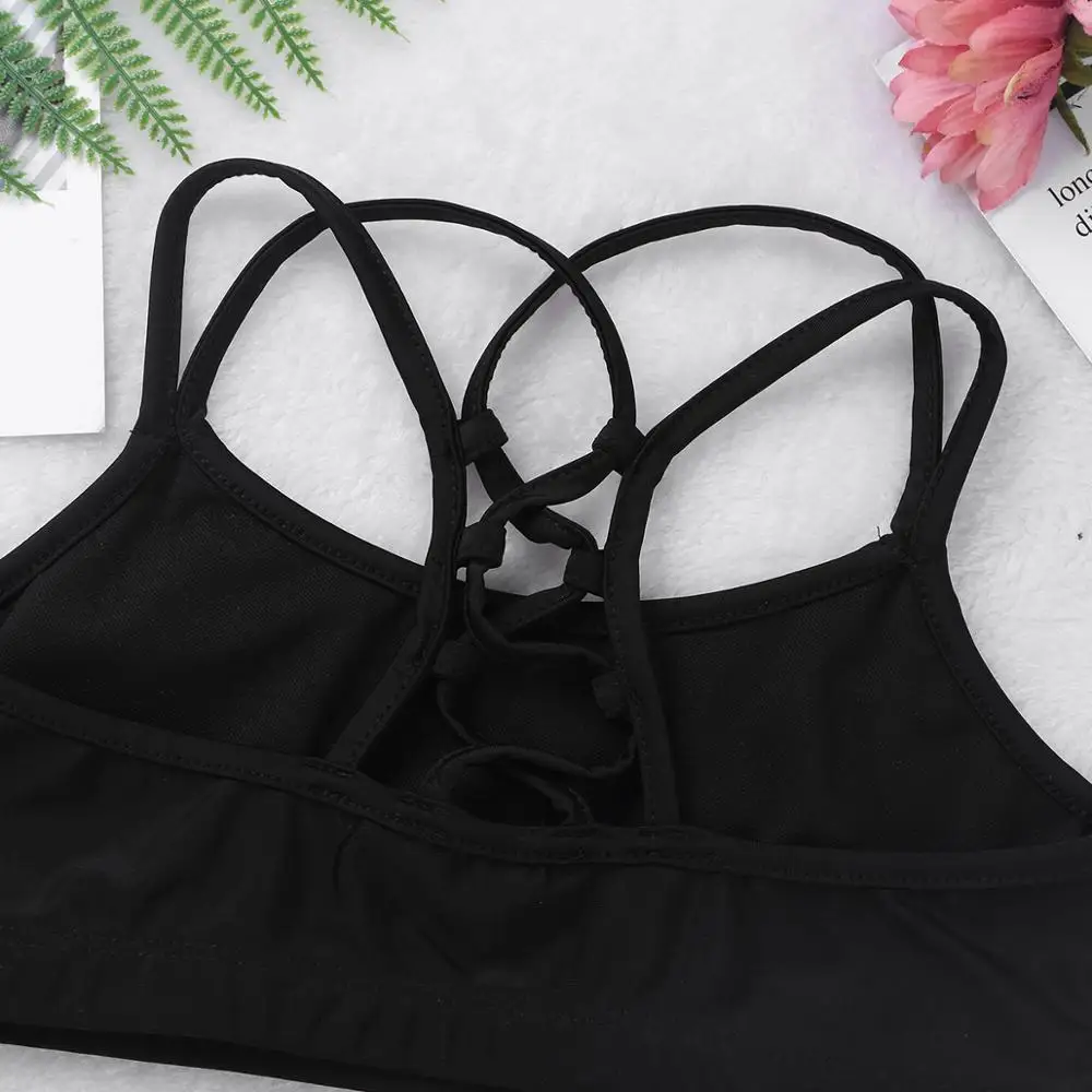 Для балета и танцев для маленьких девочек костюм дети Cirss крест накрест Майки