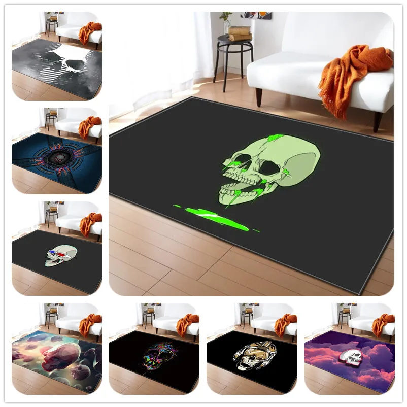 

Terror Print Carpets For Living Room Bedroom Decor Carpet Baby Play Crawl Game Large Non-slip Area Floor Bathroom Mat/Rugs Rug