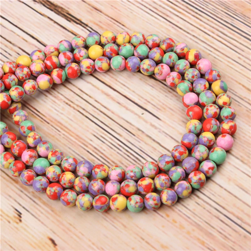

Wholesale Color Emperor 4/6/8/10/12mm Natural Loose Beads Round Jewelry Bracelet Necklace DIY Production