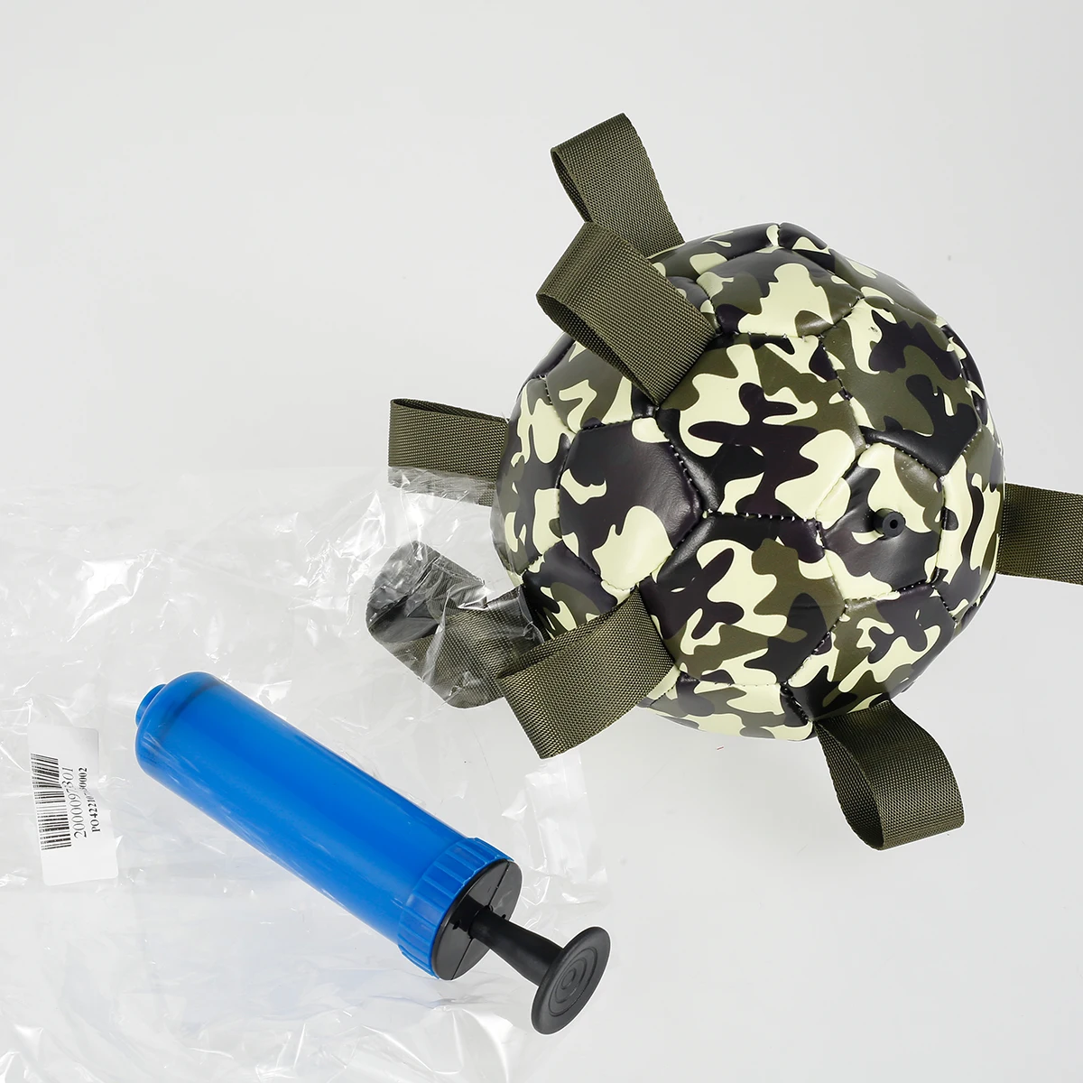 

PU Dog Soccer Ball Toys with Grab Tabs Funny Outdoor Garden Toys for Tug of War Herding Ball for Dogs Pump Dog football