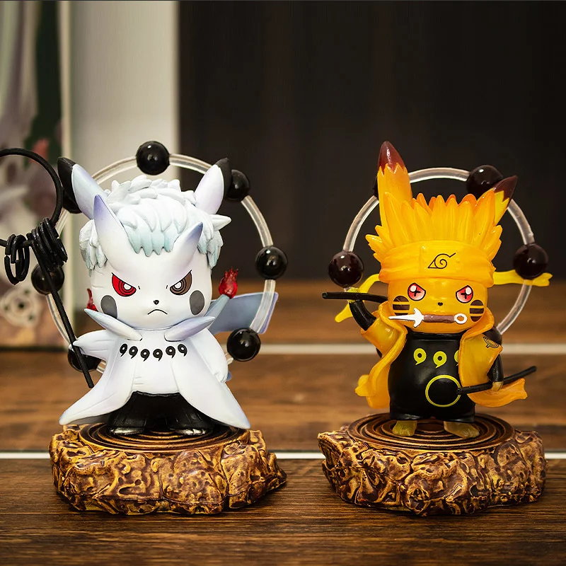 Аниме Покемон Пикачу Косплей Наруто серия Hatake Kakashi Gaara Узумаки ПВХ Фигурка Статуя