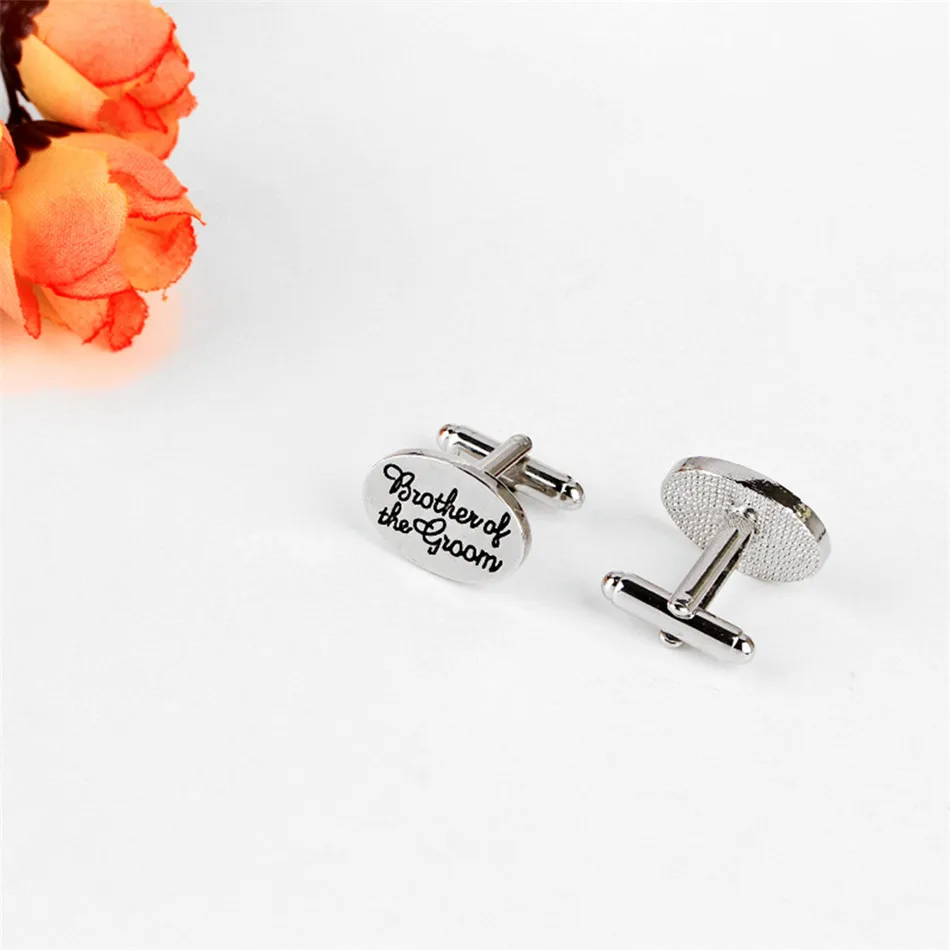 

Lettering Letters Brothers Of The Groom Cufflinks Men's Holiday Wedding Suit Shirt Decoration Cufflinks