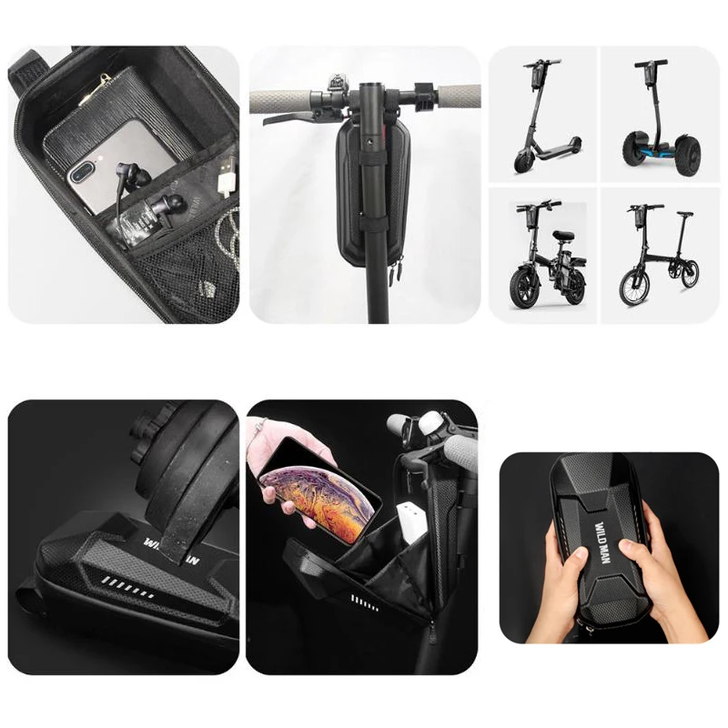 Сумка для рукоятки скутера Scooter Handle Shell Bag для Xiaomi Mijia M365 Pro Electric Ninebot ES1 ES2 Tool Charger Battery Bottle Waterproof
