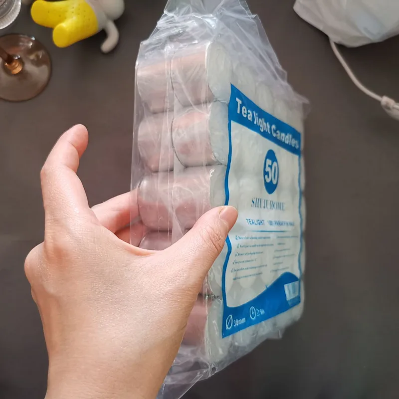 Свеча без ароматерапии чайный светильник 8 часов уплотнение Бездымная свеча