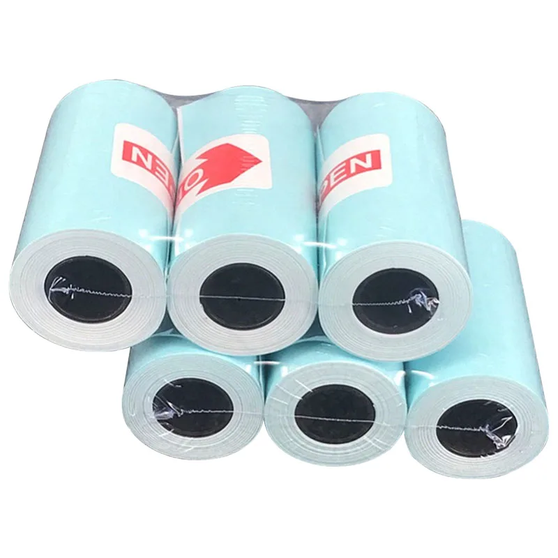 3 рулона термобумаги мини Карманный фотопринтер бумага самоклеящаяся рулон