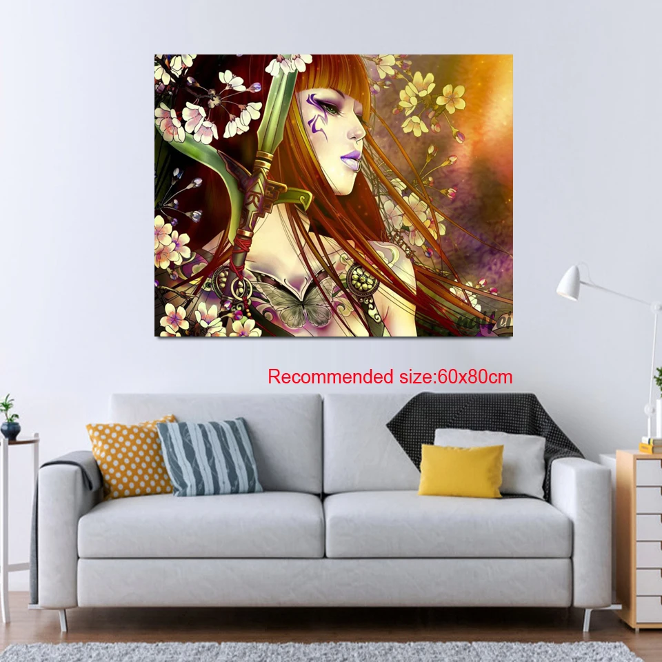 Алмазная живопись сделай сам в японском стиле Набор для вышивки крестом Стразы