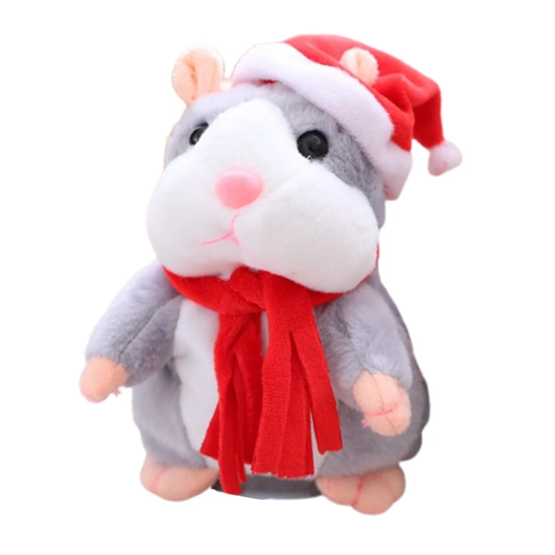 

Talking hamster repeats what you say imitating behaviors, pet plush toys, electronic mouse interactive toys for friends