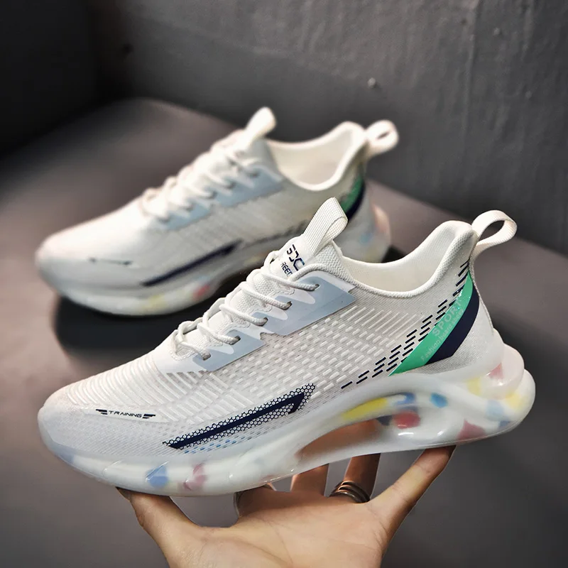 

FEBMOFL New Men All-match Running Shoes Breathable Mesh Sneakers Fashion Antiskid Wear-resistant Light Jogging Shoes Zapatillas