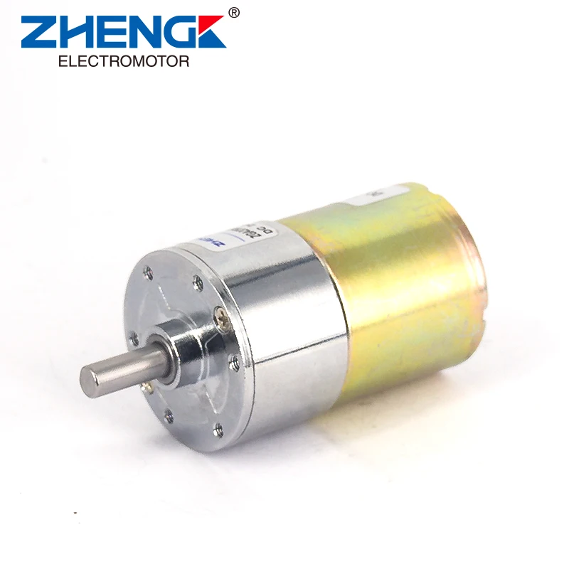 Мотор-редуктор ZHENGKE ZGA37RG ZYTD520 постоянный ток 12 В 24 цилиндрическая форма магнит вал