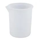 Градуированная мерная чашка, Прозрачная силиконовая чашка, фотографическая чашка для выпечки, Мензурка жидкости без ручки, мерные очки