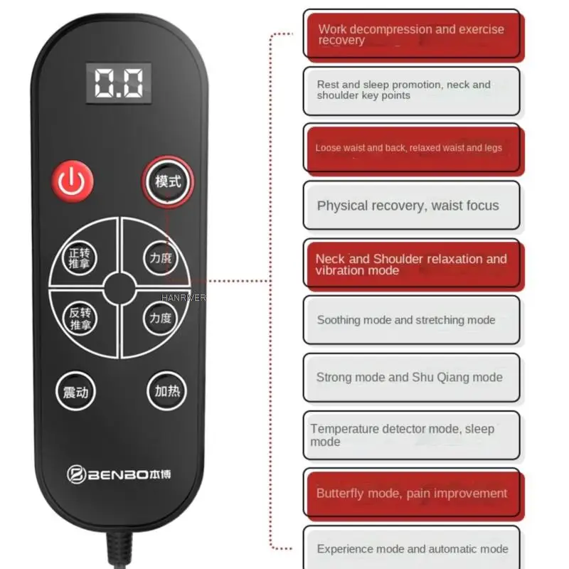 220V плечо телефон Шея Талия Плечо спина многофункциональное цельное тело