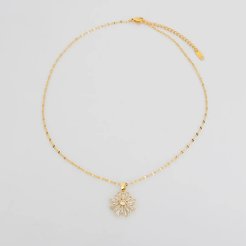 Ожерелье Laramoi Женская цепочка звено Золотая гептаграмма роскошное ожерелье