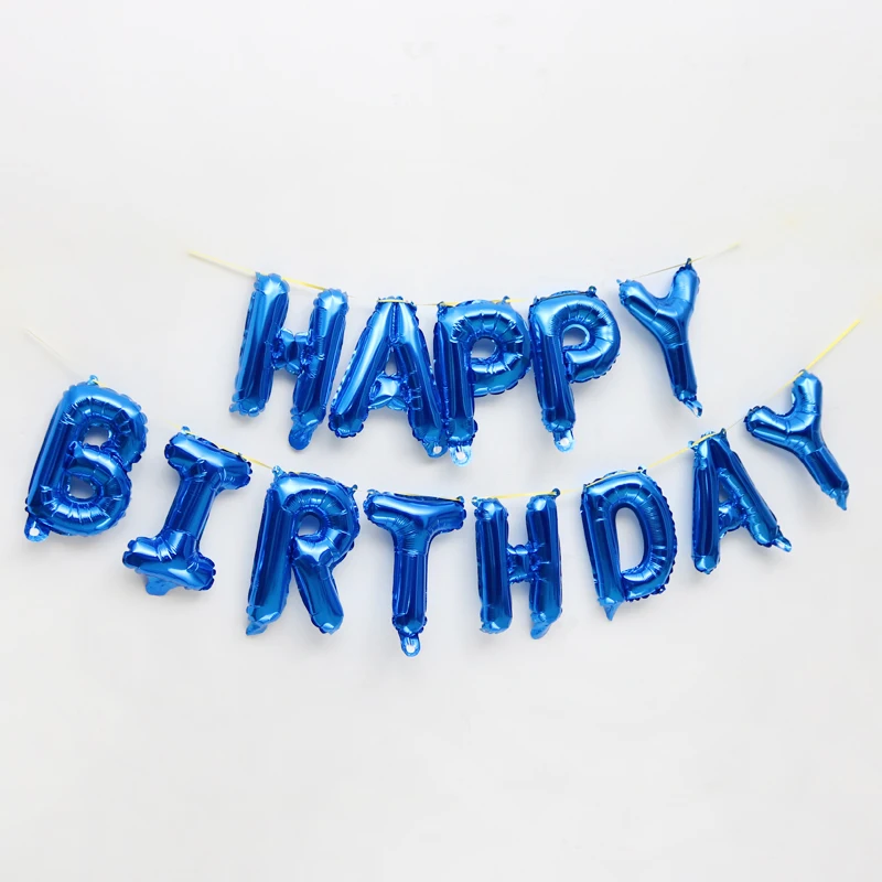 USEditionblue 16 дюймов розовое золото испанский Feliz Cumpleanos воздушные шары для дня рождения буквы фольги шар для украшения вечеринок Алфавит воздушный надувные шары - Цвет: USEditionblue