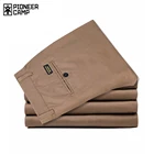 Брюки Pioneer Camp мужские однотонные повседневные, брендовая одежда, Стрейчевые Классические облегающие брюки для мужчин, размера плюс, темно-синийхаки