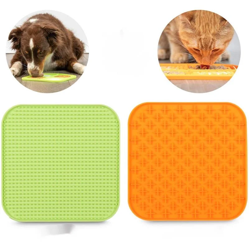 

Pet Dog Mat Food Pad Food Device Slow Food Plate Pet Bowl Slow Food Bowl Anti-choking Food Mat Small Dog Learning Food Plate