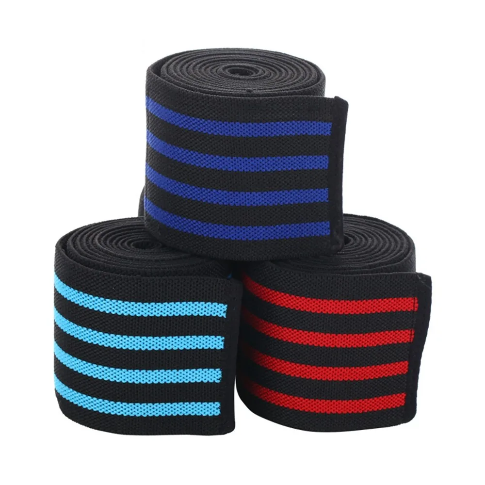 Профессиональная Тяжелая атлетика эластичность наколенник Powerlifting спортивные