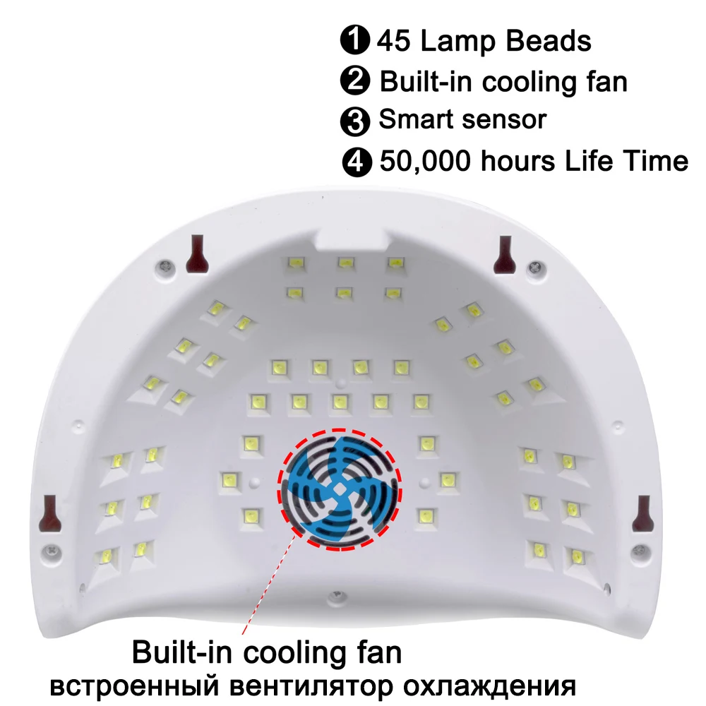 Лампа для гель-лака Sun One Ice 48W SUN UV сушилка для ногтей с LED-лампой Feecy.