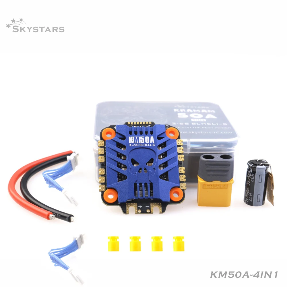Плата контроллера скорости skystars KM50A 3-6S 4 в 1 ESC blheli _ S поддержка Dshot150 Dshot300 Dshot600 для