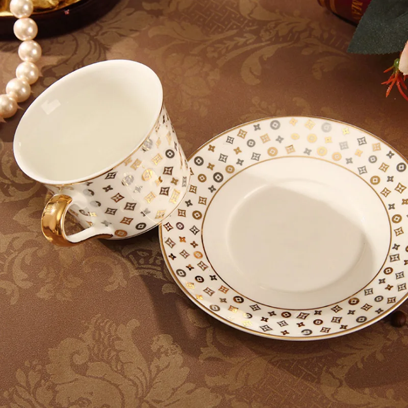 Первоклассные фарфоровые кофейные чашки винтажные керамические с остеклением