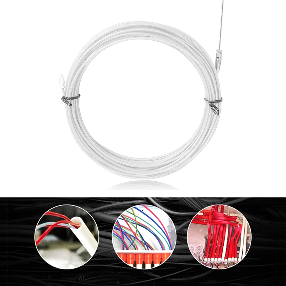 

Cable Puller Fish Tape Fiberglass Metal Wire Conduit Cable Puller Pushing Tool Easily Carrying Lightweight Gadgets