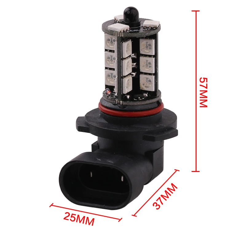 Фото НОВЫЕ 2 шт. 27SMD многоцветные RGB 5050 9005 светодиодные сменные противотуманные фары заднего хода с пультом дистанционного управления №3