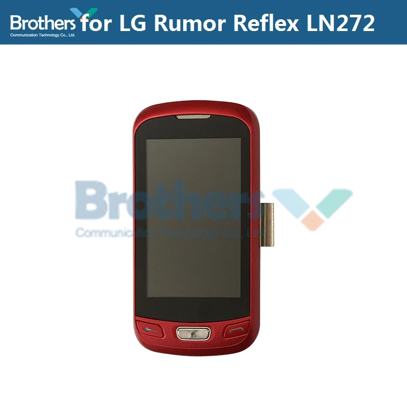 lcd screen for lg rumor reflex ln272 lcd display for lg ln272 with farme keyboard touch screen digitizer lcd assembly phone part free global shipping