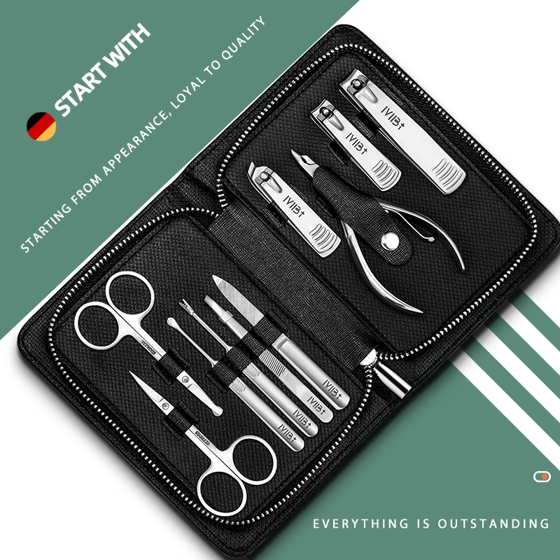 Кусачки для ногтей из нержавеющей стали набор маникюра профессиональные ножницы