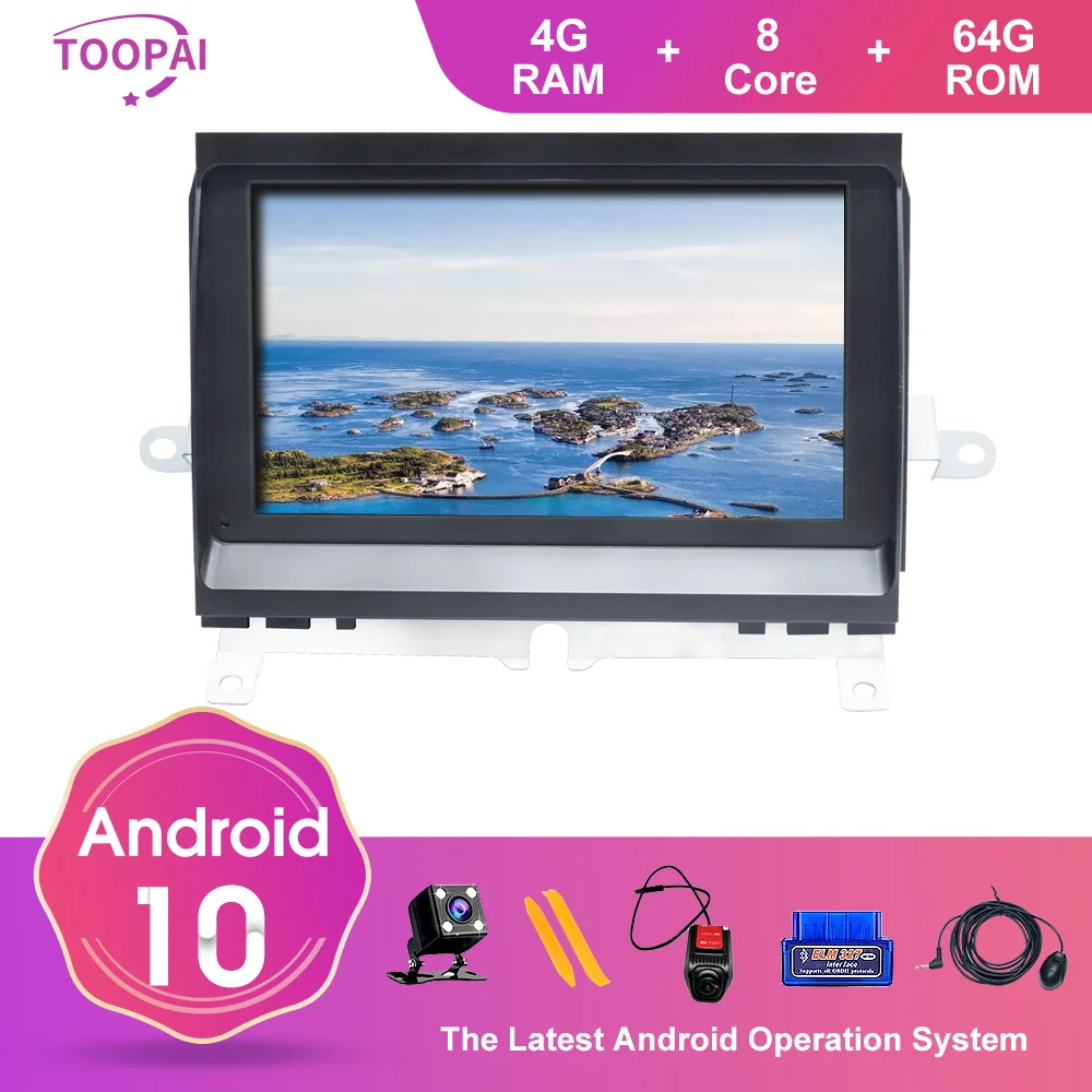Автомобильный мультимедийный плеер TOOPAI на Android 10 с GPS радио и стереозвуком для Land