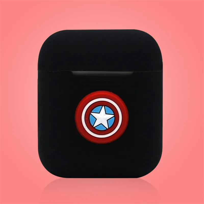 Marvel чехол для гарнитуры для Apple Airpods защитный чехол для airpods противоударный чехол coque capa