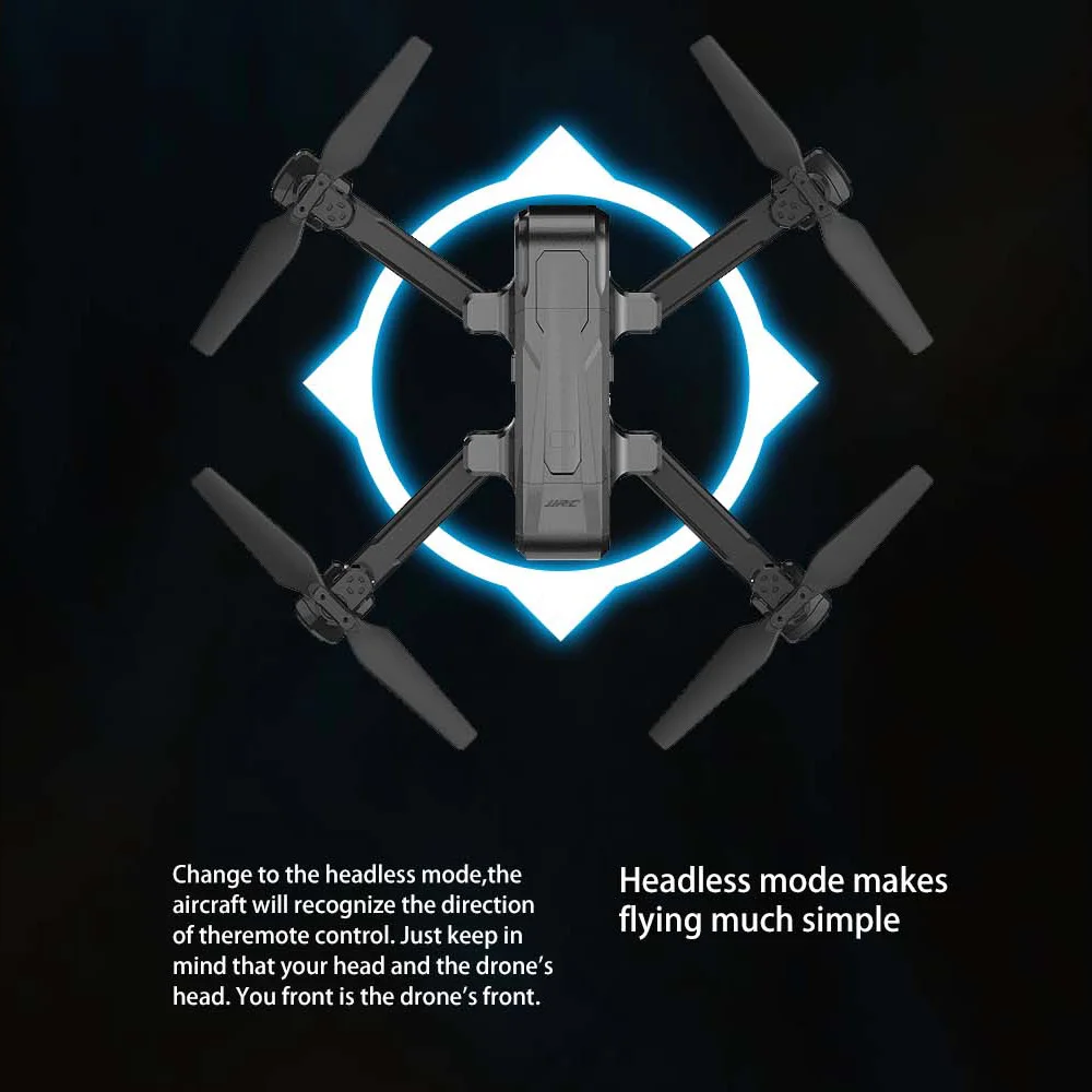 JJRC H73 складной Дрон с 1080P 2K 5G WiFi HD камера gps следить за мной карданный Квадрокоптер с ярким Светодиодный прожектор RTF
