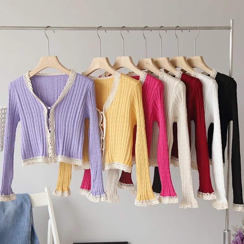 Женский однобортный Кардиган MONMOIRA повседневный вязаный кардиган ярких цветов во