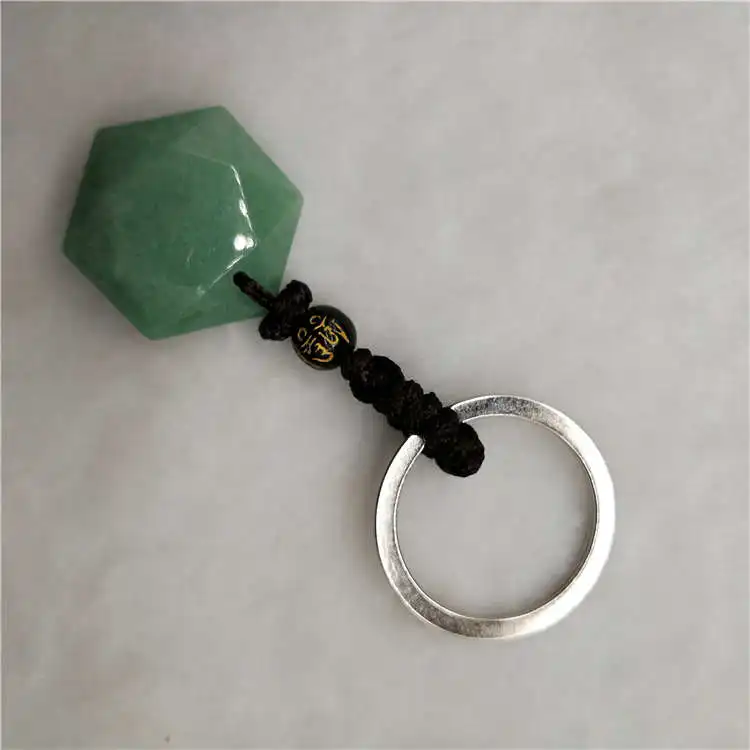 Прямая поставка Природный энергетический камень зеленый авантюрин Шесть звезд