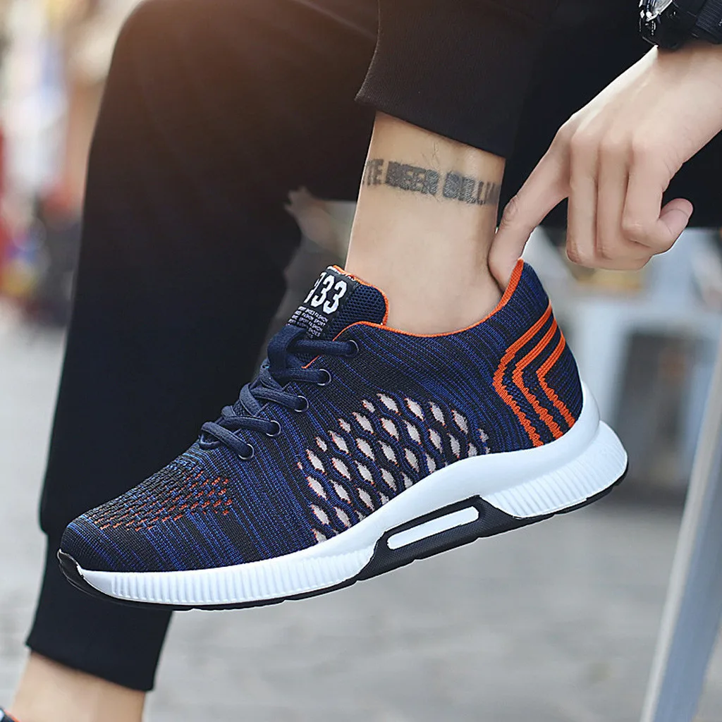 Мужские кроссовки дышащие для тенниса с дышащей сеткой внутри увеличения