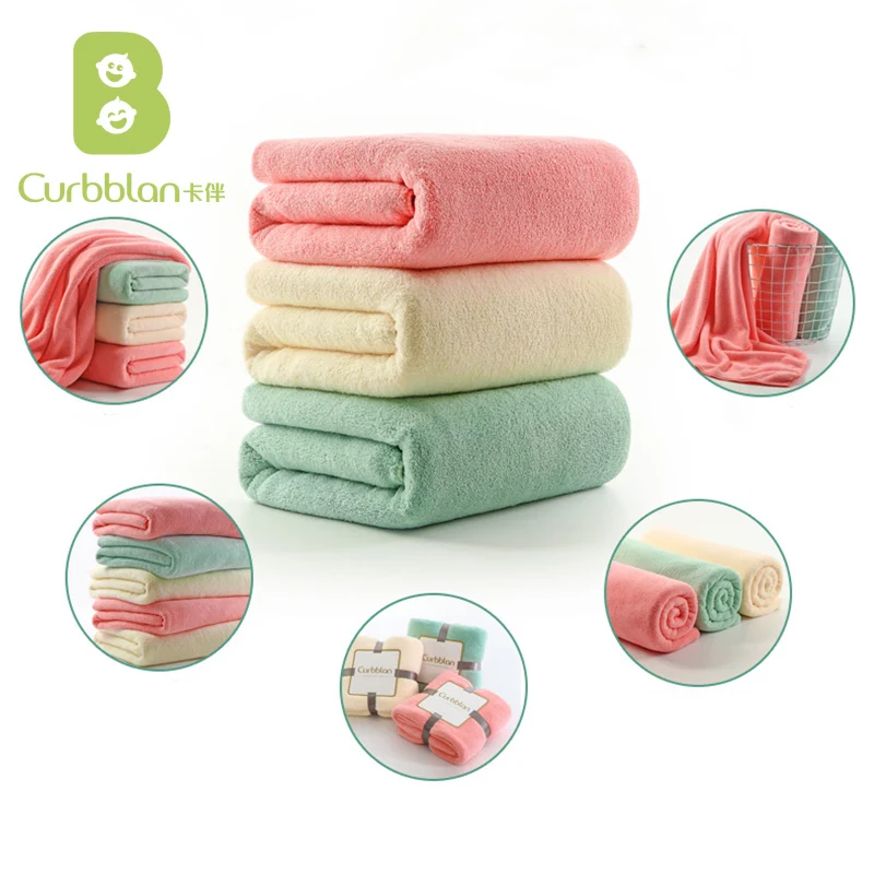 

Curbblan 100x120cm Jacquard Bath Towel Soft Children Bathroom Large Towels For Home Highly Absorbent Comfortable Kids Towels