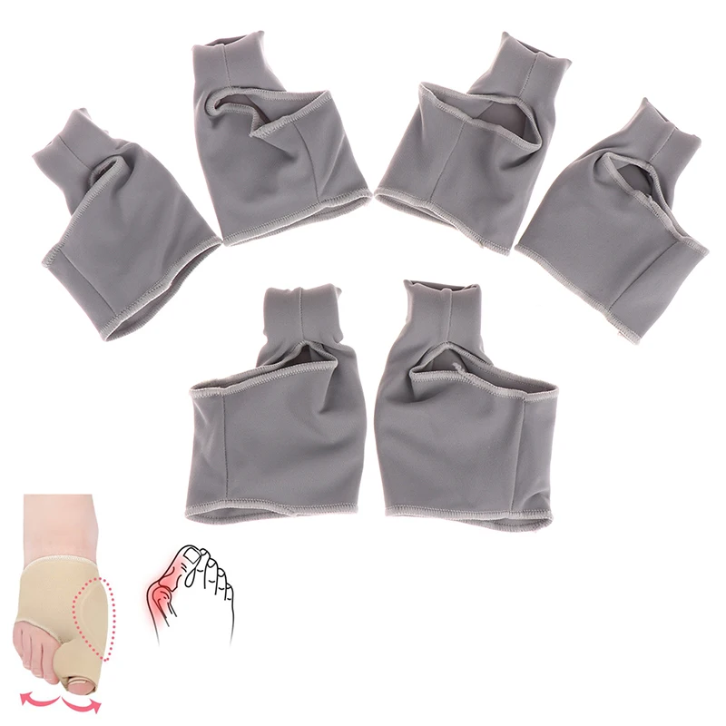 

2 шт./пара большого пальца стопы ортопедической Облегчает боль в кости с накатанной головкой рукав корректор шишки на большом пальце носки с...