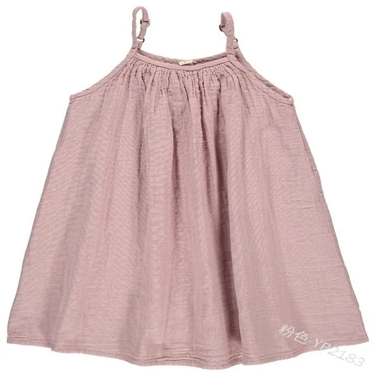 WEPBEL/платье для маленьких девочек сезон лето без рукавов Однотонный на брительках