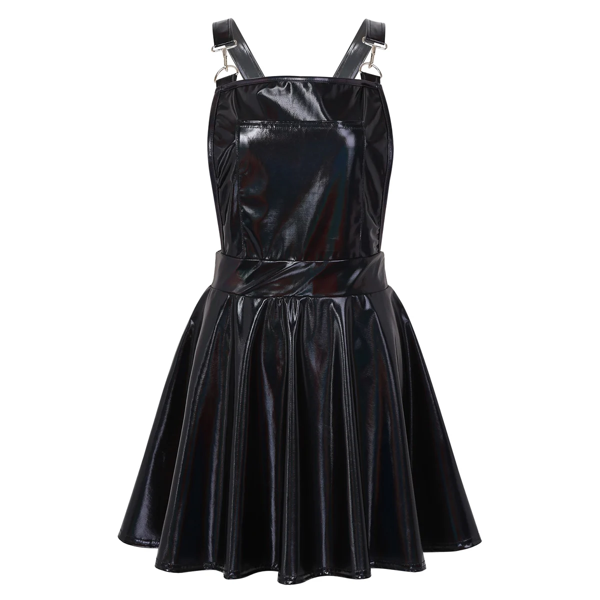 Женское блестящее металлическое голографическое регулируемое широкая подтяжка