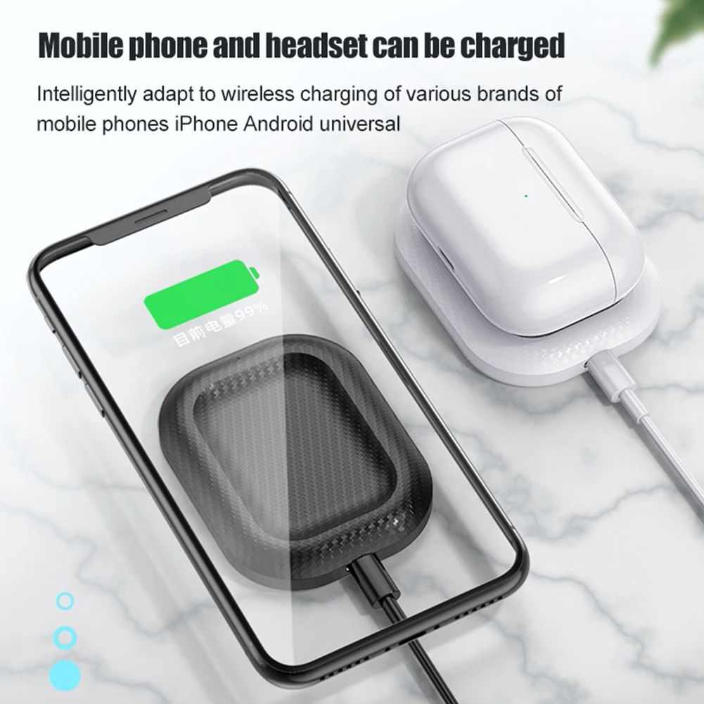 2 в 1 Беспроводное Зарядное устройство Док-станция для Airpods AirPods Pro быстрое