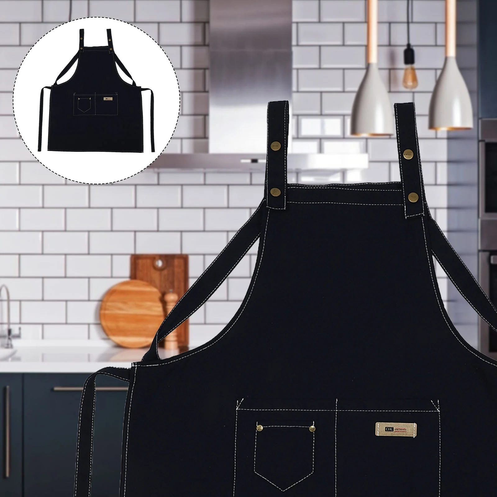 

Cotton Apron Color Housework Apron Pub Bar Restaurant Waiter Apron